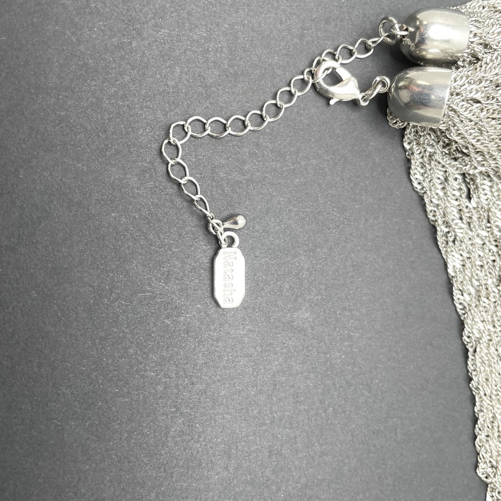 Silver Necklace multilayer brand Natasha - Picture 3 of 3